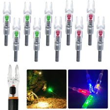 6 PCS Lighted Arrow Nocks w/ ON/Off Switch High-Visibility LED Nocks for Archery