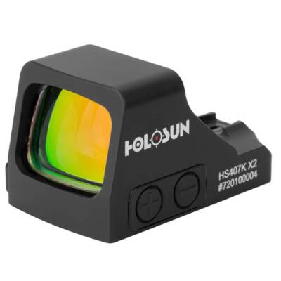 Holosun HS407K-X2 Red 6 MOA Dot ShakeAwake Reflex Optical Sight Concealed Carry