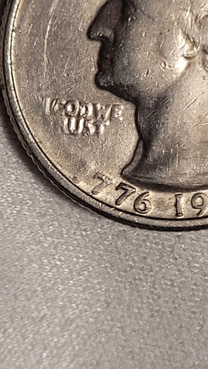 1976 Bicentennial Quarter Struck Through Grease Error | eBay 1976 Bicentennial Quarter Struck Through Grease Error | eBay