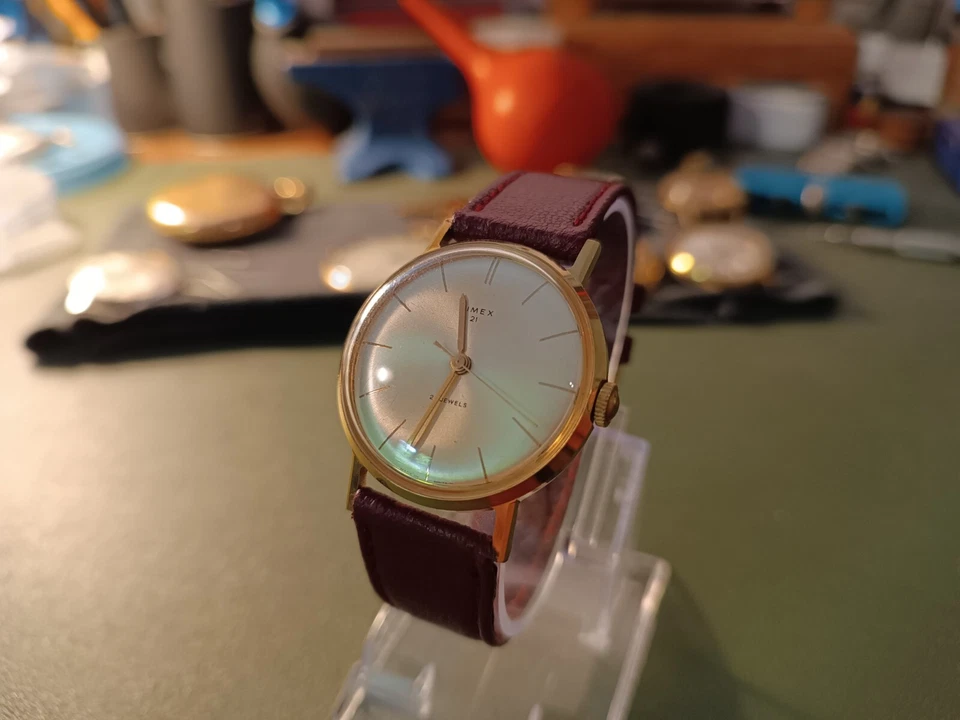 Vintage 60's Timex 21 Jewel Watch Great Britain - Immagine 2 di 4