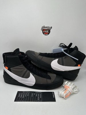 Nike Blazer Mid Off-White Grim Reaper Black White AA3832-001 Size 14 Deadstock