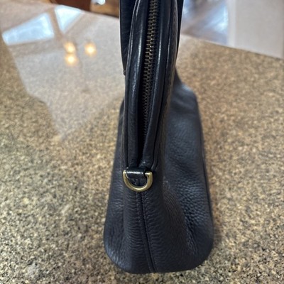 Coach Sonoma Satchel Natural Grain Black Leather Crossbody Bag