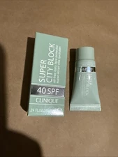 Clinique SUPER CITY BLOCK Oil-Free Daily FACE PROTECTOR SPF 40 Original NEW .24
