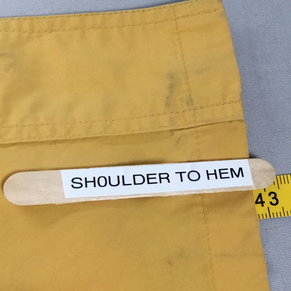 Abrigo Vintage JG Gancho Mujer Grande Amarillo Columpio Capa Botón Forrado en Trinchera Años 80 90 Foto 4 de 4