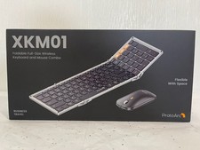 New ProtoArc XKM01 Foldable Full-Size Wireless Keyboard  Mouse Combo Portable