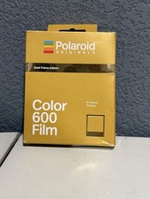 Polaroid Originals Color 600 Instant Film Gold Frame Edition 8 Exposures . Rare