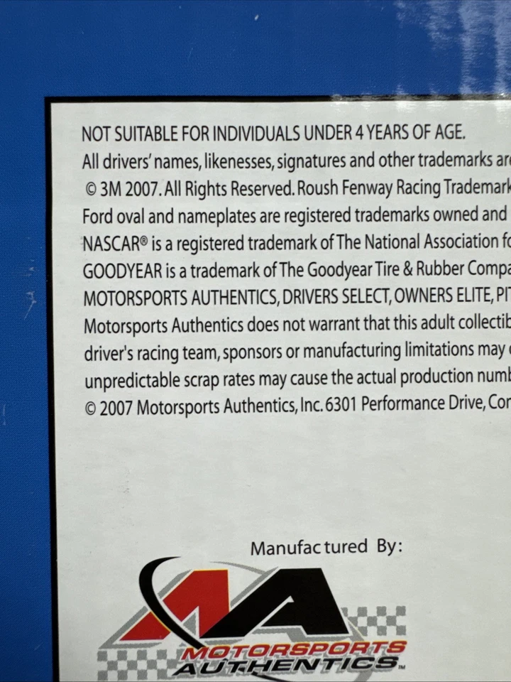 1/24 2007 Scotch Blue Greg Biffle #16 Action Promo  - Image 4 of 4