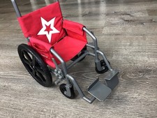 American Girl Berry Red Wheelchair 18  AG Doll Wheel Chair
