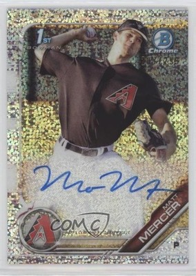 2019 Bowman Chrome Prospect Speckle Refractor /299 Matt Mercer #CPA-MM Auto no9