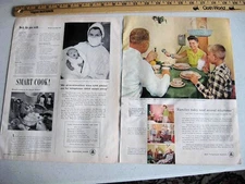 Vtg 1956 Bell Telephone System PRINT AD Phone Family Breakfast Table 1950s + S&H