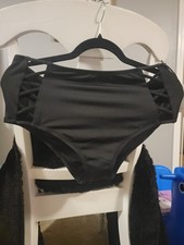 Shade and Shore Black High Waist Bikini Bottom Women's XL