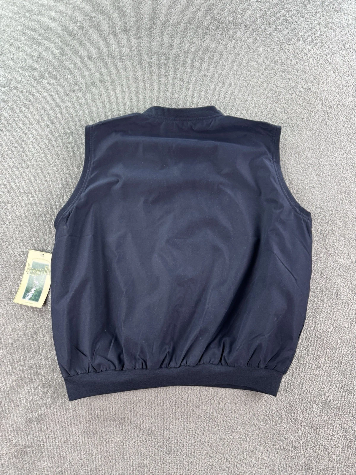 NWT Vintage The Wall Street Journal Vest Mens Large Navy Eversole Windbreaker - product detail image 4