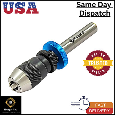 Micro Fine Drill Adapter Miniature Quill 0 3mm (0 1/8'') JT0 Keyless Drill Chuck