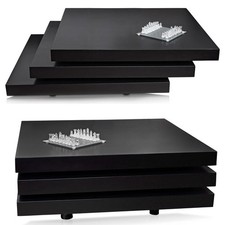 B Ware / Couchtisch Beistelltisch Wohnzimmer Designertisch Schwarz Eckig 3tlg. 1