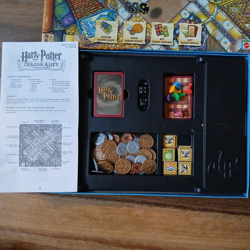 Harry Potter Diagon Alley Board Game Mattel 2001 Complete Vintage Rare - Image 2 of 4
