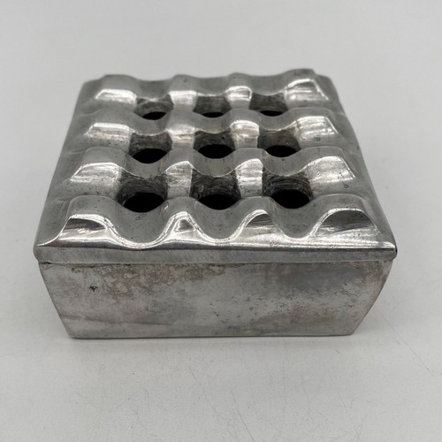 Vintage 70’s MCM Brutalist Ultima Ljunberg & Bäckström Style Pewter Ashtray - Picture 3 of 15