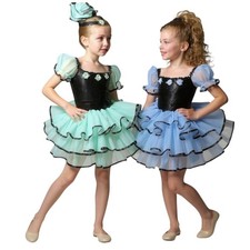 Everything I Do BLUE Version Child Medium Dance Costume Ruffled Ballet Tutu New