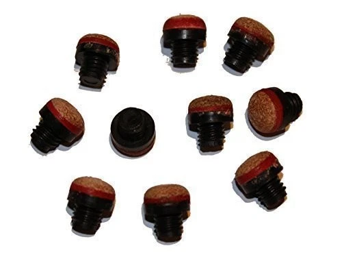 ZHAOCAIGUI Billard Queue Spitzen 10 Stück M8 Kunststoffgewinde 12 mm