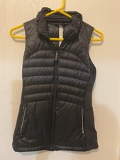 Lululemon Down For A Run Vest II Black Goose Down Puffer Sz 4