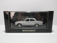 Mini car 1/43 Minichamps Audi 100 1969-75 Silver model car Age14+