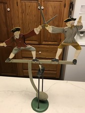 Dueling Men Balance Sky Hook Metal Toy