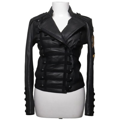 Boda Skins, Bikerjacke, Damen, Größe: 36, Schwarz, Leder, Streifen #LR3