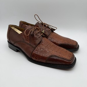 Slick Exotica Hornback Alligator Crocodile Leather Dress Shoes US Mens 10.5 Slick Exotica Men 10.5 Genuine Hornback Alligator Dress  main image 4