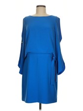 Halston Women Blue Cocktail Dress 8