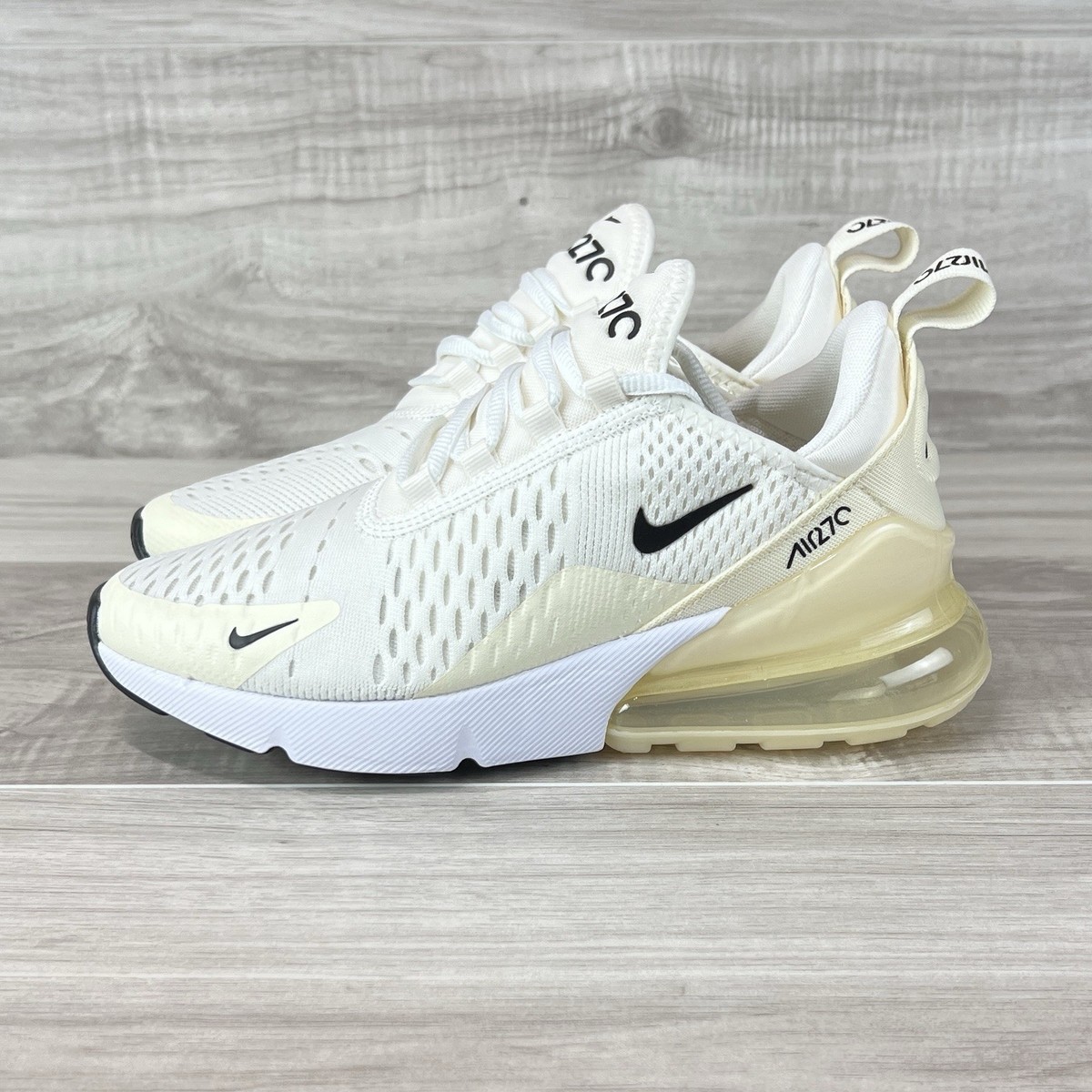 Nike Air Max 270 Sail Black Coconut Milk New AH6789-124 Womens