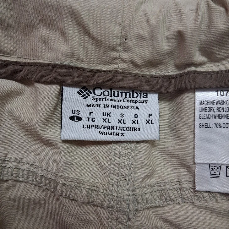 Pantalones de rodilla para mujer Columbia Sportswear Company Arch Cape Fossil talla L nuevos con etiquetas Foto 2 de 4