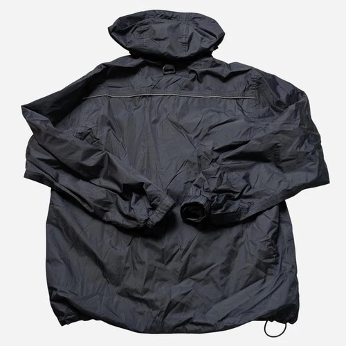 Charles River Apparel Men's Black Hooded Full Zip Ripstop Windbreaker Jacket S image 2