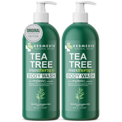Tea Tree Body Wash Maxtherapy, Itchy Skin Relief Soap, Soothes Jock Itch, Athlet