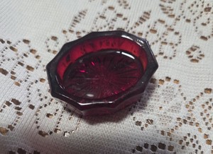 Mosser Glass Nine Sided Open Salt Cellar