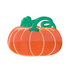 Pumpkin Hair Clips Cellulose Acetate Small Claw Girl Accessories Gold Pin