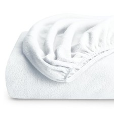 Super Soft Fleece Fitted Sheet - Size - Extra Plush Polar Queen 01 - White