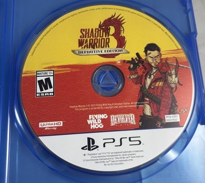 Shadow Warrior 3 Definitive Edition (PS5 Playstation 5) DISC ONLY!