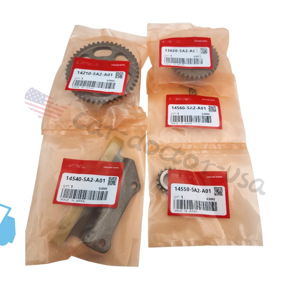 14520-5A2-A01 For Honda Accord CR-V Acura ILX TSX 2.4 OEM Timing Chain Kit 12PCS Foto 4 de 4