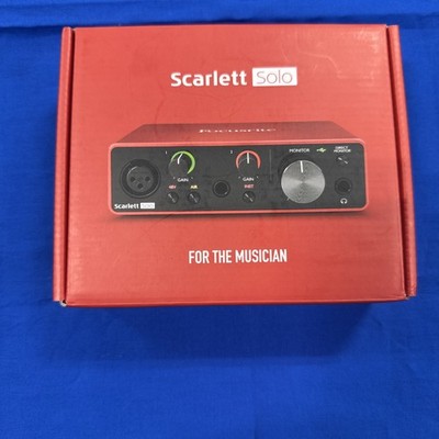 Focusrite Scarlett Solo 3rd Gen 2-Channel Pro Audio Interface - SCARLETT-SOLO-3G