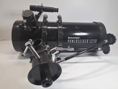 Celestron PowerSeeker 127EQ Telescope, Tube Rings, Scope, Equatorial Mount. 