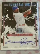 2025 Panini Impeccable Jimmy Rollins Immortal Ink /25 Auto Phillies