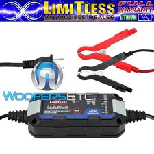 LIMITLESS LITHIUM NANO HD BATTERY 3.5 AMP LIFEPO 4 HIFI SPL SMART CHARGER NEW