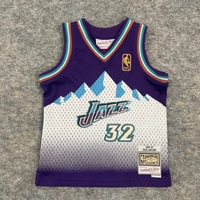 Mitchell & Ness Karl Malone Utah Jazz Hardwood Classics Jersey #32 24 Months
