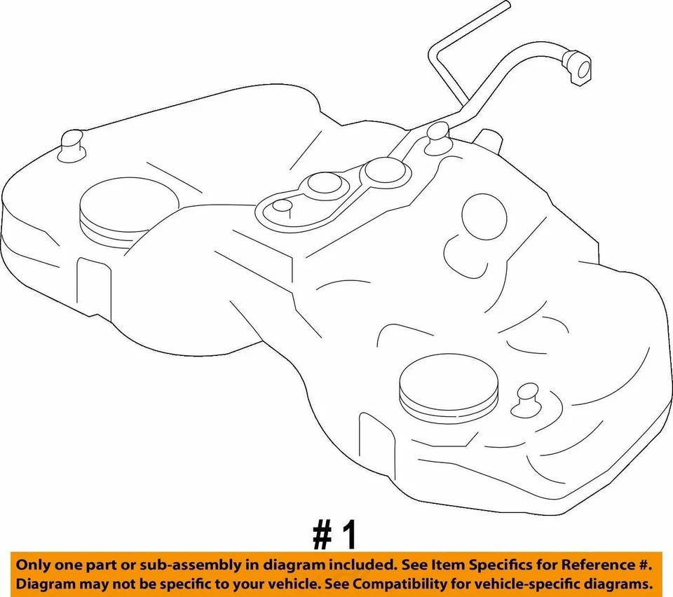 2013-2019 Subaru BRZ Fuel Gas Tank Container Assembly FRS OEM 13-19 - Image 4 of 4