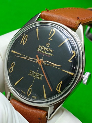 #ad vintage Atlantic Worldmaster Original watch 21 Jewels Mechanical Manual $255.00