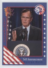 1992 Wild Card Decision '92 George HW Bush Self Announcement Candidate #36 0s5