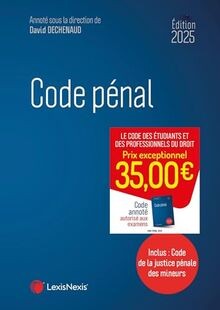 Code pénal von Dechenaud (sous dir.), David | Buch | Zustand sehr gut