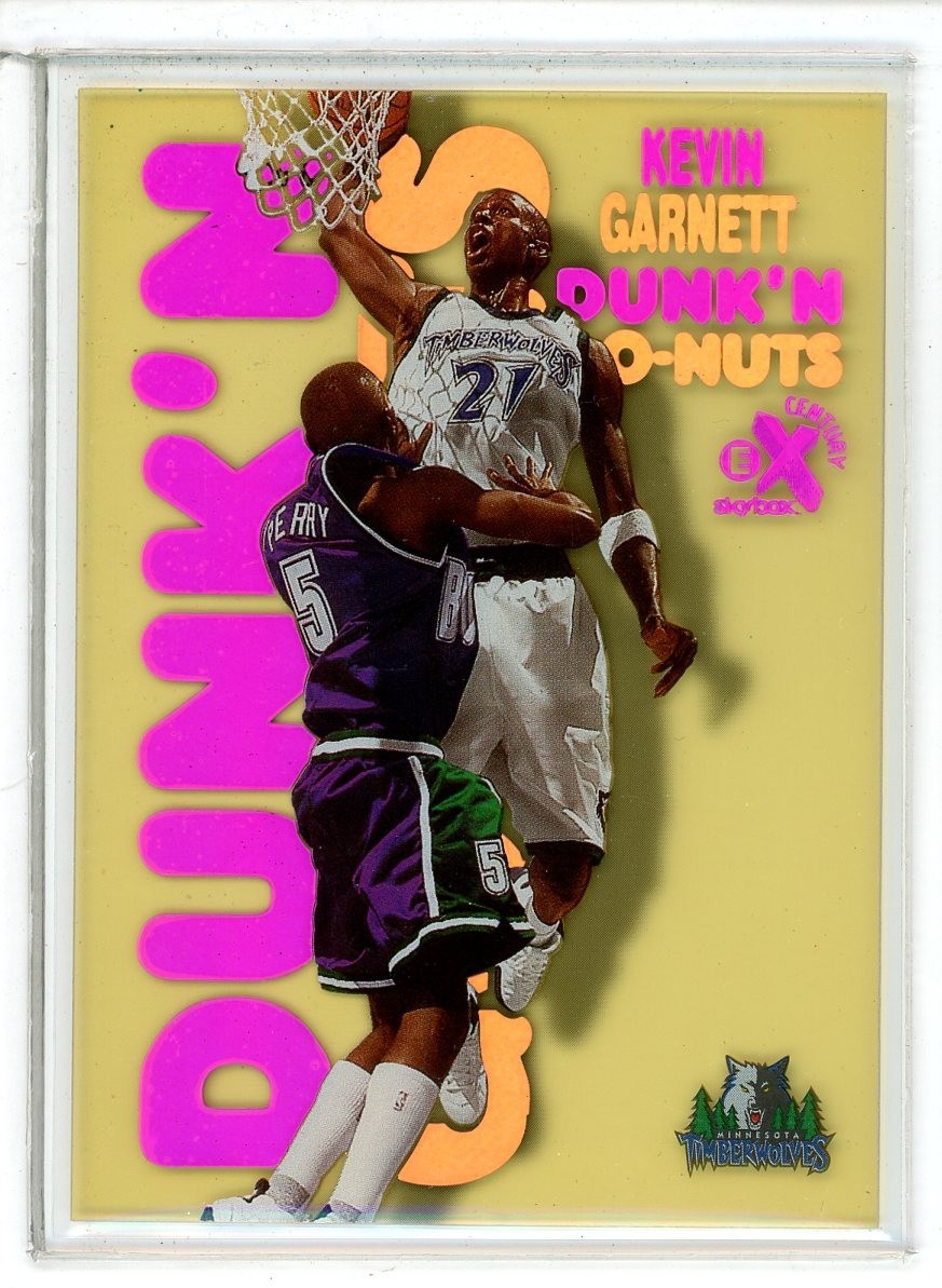 1998-99 Skybox E-X Century #8 Kevin Garnett Dunk'n Go-Nuts Insert (JK)