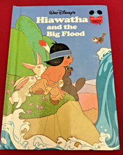 Disney Wonderful World of Reading ~  Haiwatha & The Big Flood ~ 1984 ~ Glossy HB