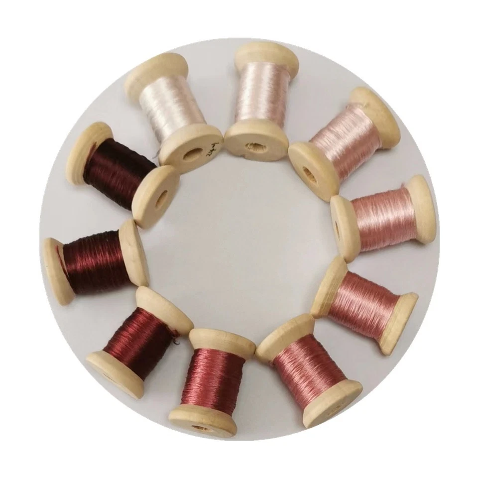 10 spools natural mulberry silk embroidery floss thread cross stitch DIY craft - Image 3 of 4