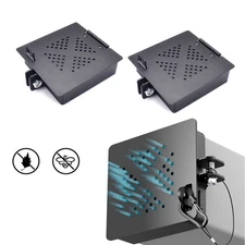 2pcs RV Bumper End Cap Fits Standard 4-Inch Square Camper Bumper Aluminum Black